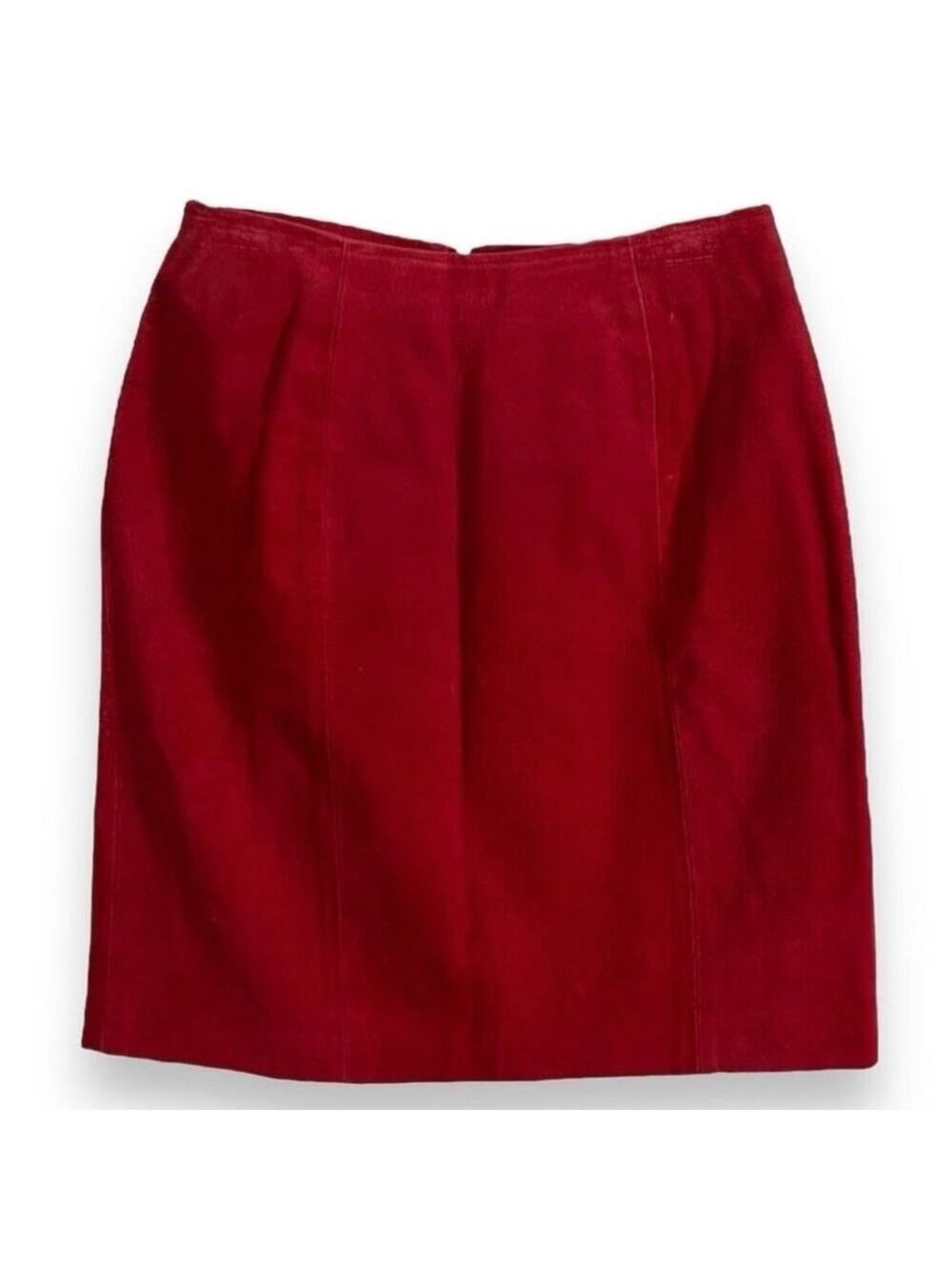 Vintage 90’s CHIA Red Suede/Leather Mini Skirt Size 4/6 Perfect for VDay!